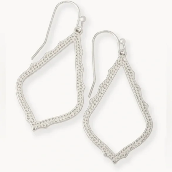 Kendra Scott Sophia Drop Earrings in Silver Dangles - Picture 2 of 5